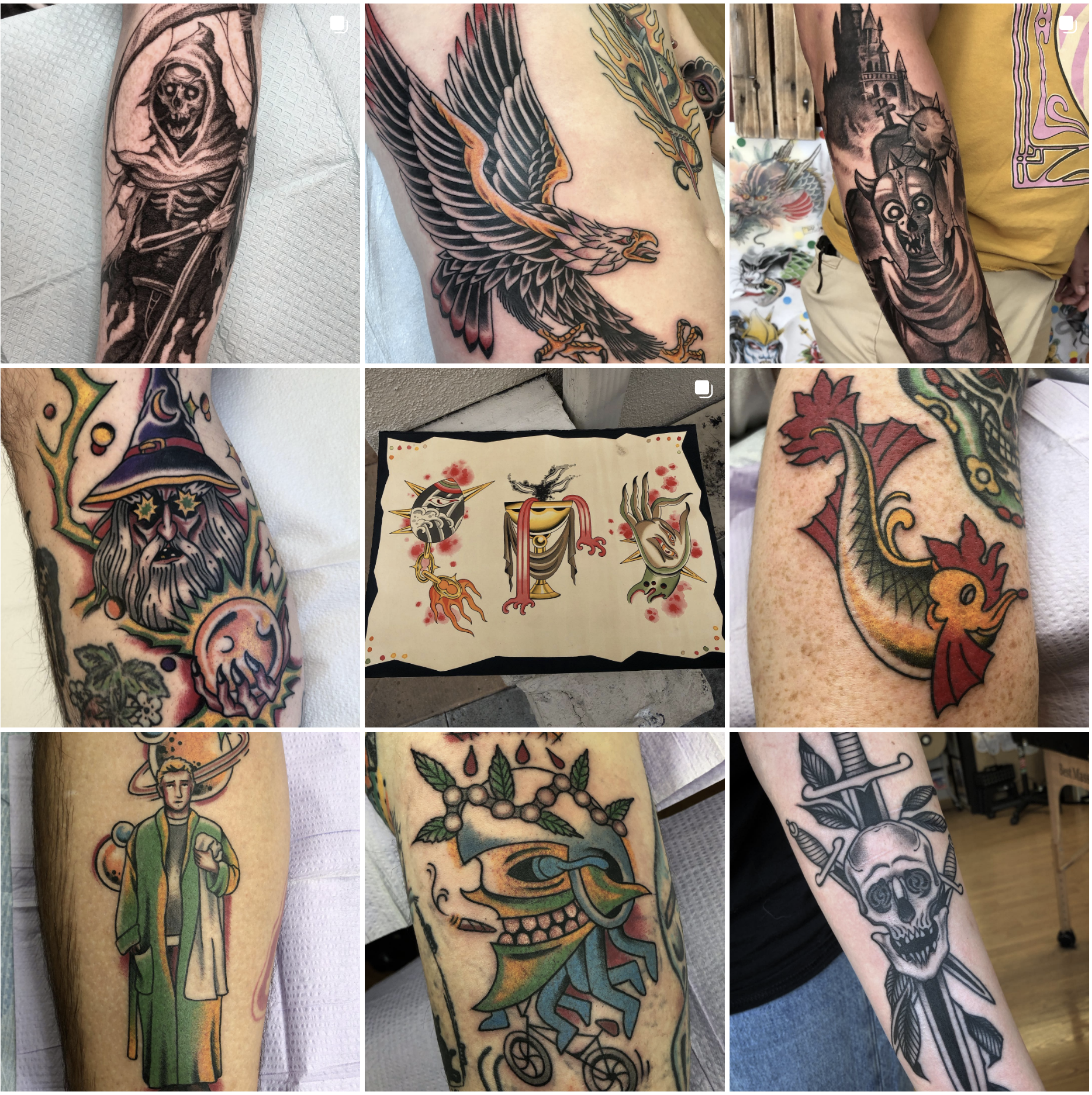 TATTOO HERALD & BURST コレクション Guest Artist: Travis Clark — Ink & Dagger Tattoo